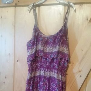 Purple strapped dress